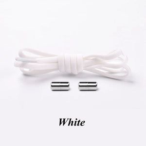 1Pair No tie Shoelaces Round Elastic Shoe