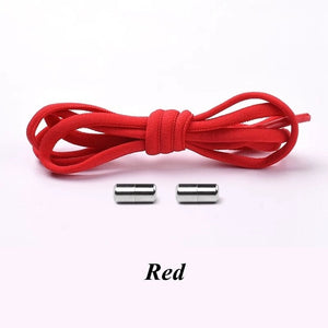 1Pair No tie Shoelaces Round Elastic Shoe