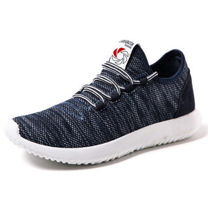 BomKinta Fashion Letter Decoration Casual Shoes Men Fly Weaving Walking Men Shoes Breathable Sneakers Men Outdoor Male Footwear