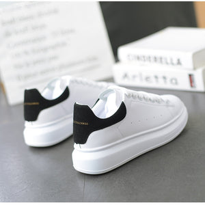 New 2019 Men's White Sneakers Women's Fashion Vulcanize Shoes size 35-44 High quality HIP HOP Shoes