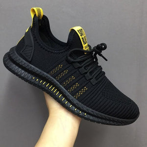 2019 fashion sports men's shoes trend versatile breathable flat bottom flying woven shoes comfortable men's casual shoes