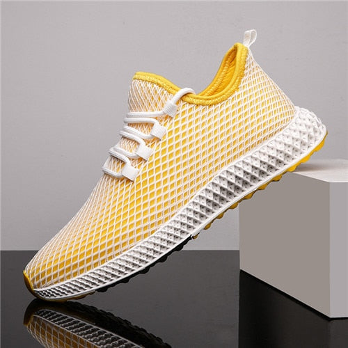 2019 Fall Winter Breathable Fabric Tennis Sneakers Breathable Casual Shoes Mesh Flats Sneaker Running Man Outdoor Shoes