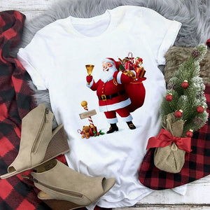 New kawaii reindeer t shirt women fashion Christmas