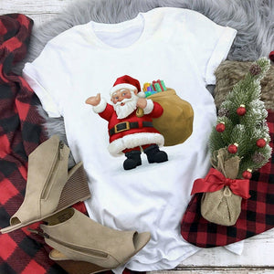 New kawaii reindeer t shirt women fashion Christmas