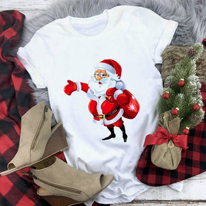 New kawaii reindeer t shirt women fashion Christmas