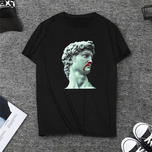 New Michelangelo David print Women t shirt tshirt Female