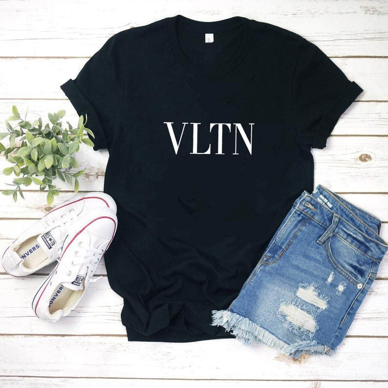 Women Letter luxury Brand T-Shirt Female Brand T shirt Girl Clothes Gift