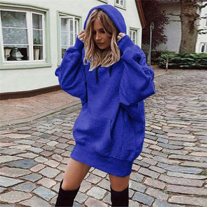 Womens Long Hoodies Women Fashion Solid