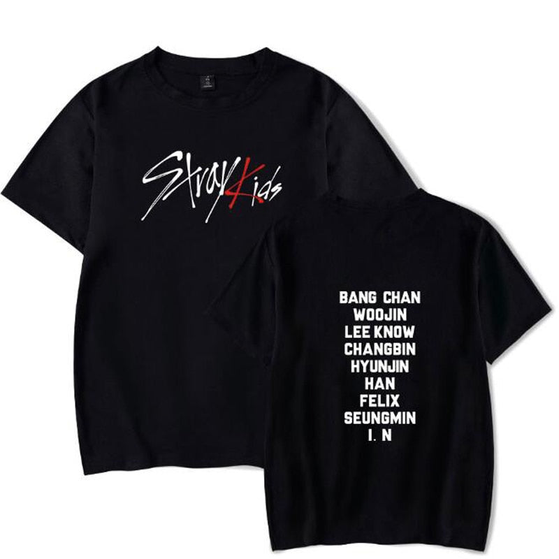 KPOP Stray Kids T Shirt StrayKids MINHO JISUNG