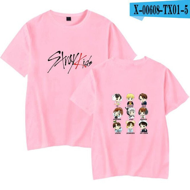 KPOP Stray Kids T Shirt StrayKids MINHO JISUNG