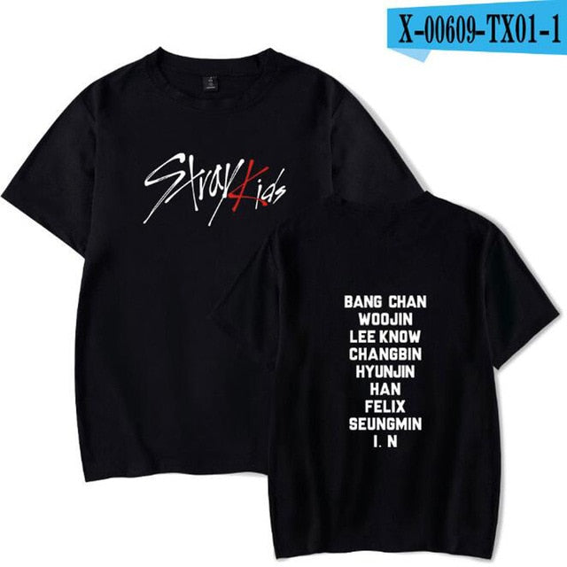 KPOP Stray Kids T Shirt StrayKids MINHO JISUNG