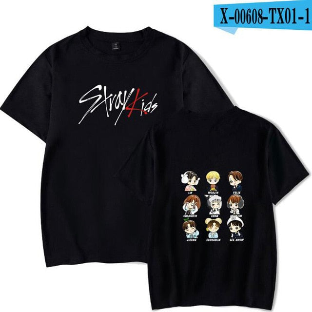 KPOP Stray Kids T Shirt StrayKids MINHO JISUNG