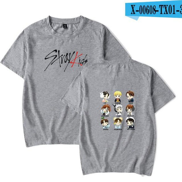 KPOP Stray Kids T Shirt StrayKids MINHO JISUNG