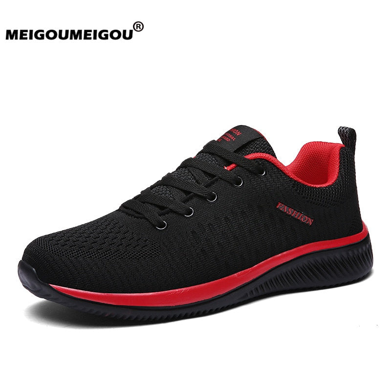 New Vulcanize Shoes Men Mesh Casual Shoes Lac-up Men Sneakers Ultralight Breathable Running Sneakers Tenis Feminino Zapatos