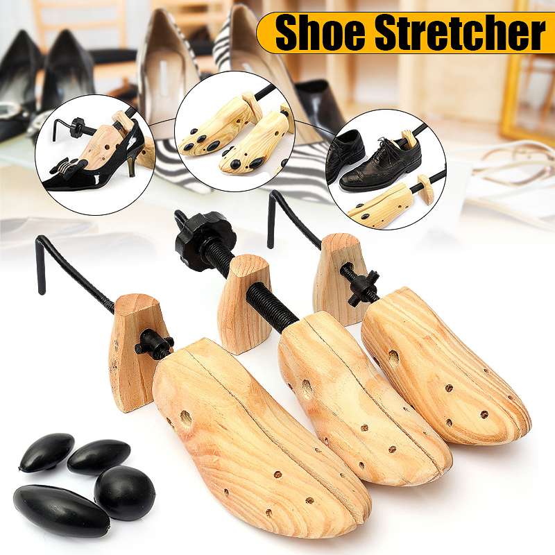 BSAID  Unisex 1pcs Shoe Stretcher Wooden Shoes Tree Shaper Rack,Wood Adjustable Flats Pumps Boots Expander Trees Size S/M/L