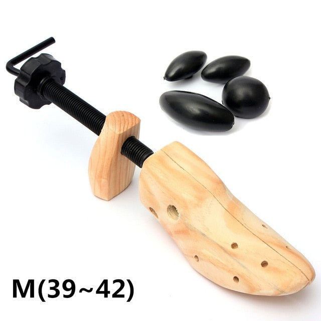 BSAID  Unisex 1pcs Shoe Stretcher Wooden Shoes Tree Shaper Rack,Wood Adjustable Flats Pumps Boots Expander Trees Size S/M/L